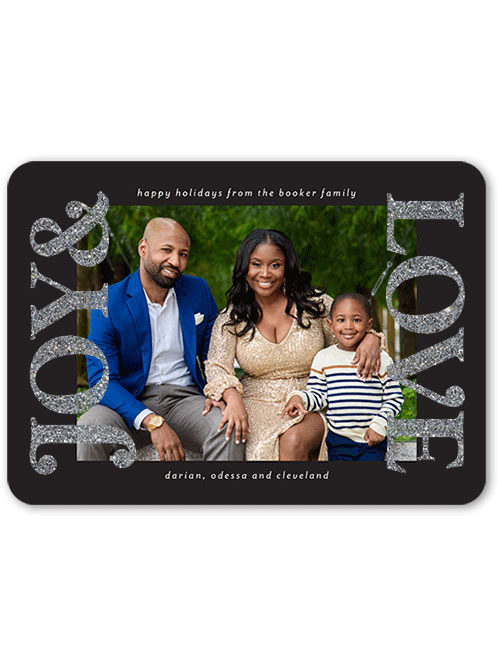 Bold Stamped Joy Holiday Card