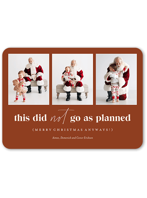 Not As Planned Holiday Card